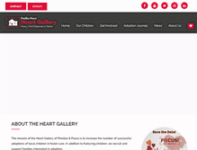 Tablet Screenshot of heartgallerykids.org